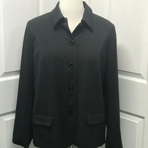 Appleseed’s Black Lined Blazer Jacket 16W